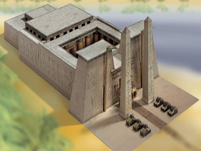 Byggsats Egyptiskt tempel 1550 - 1070 f.Kr 