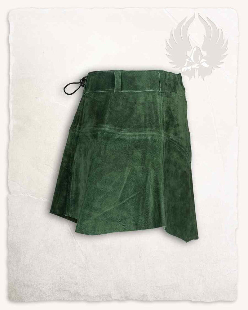 Leren rok Nuala, groen