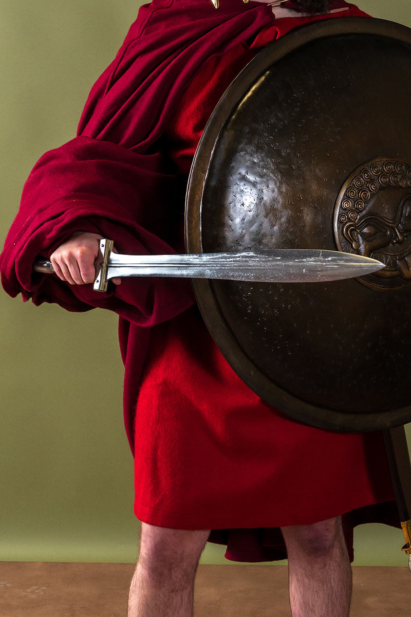 Middeleeuwse mantel Karen rood, wolmix