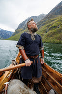 Keltische tuniek, korte mouwen, zwart