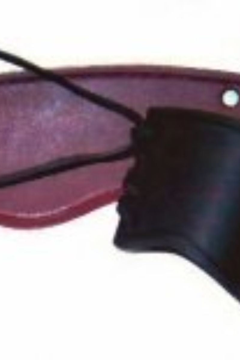 Leren armband zwart, kort, M