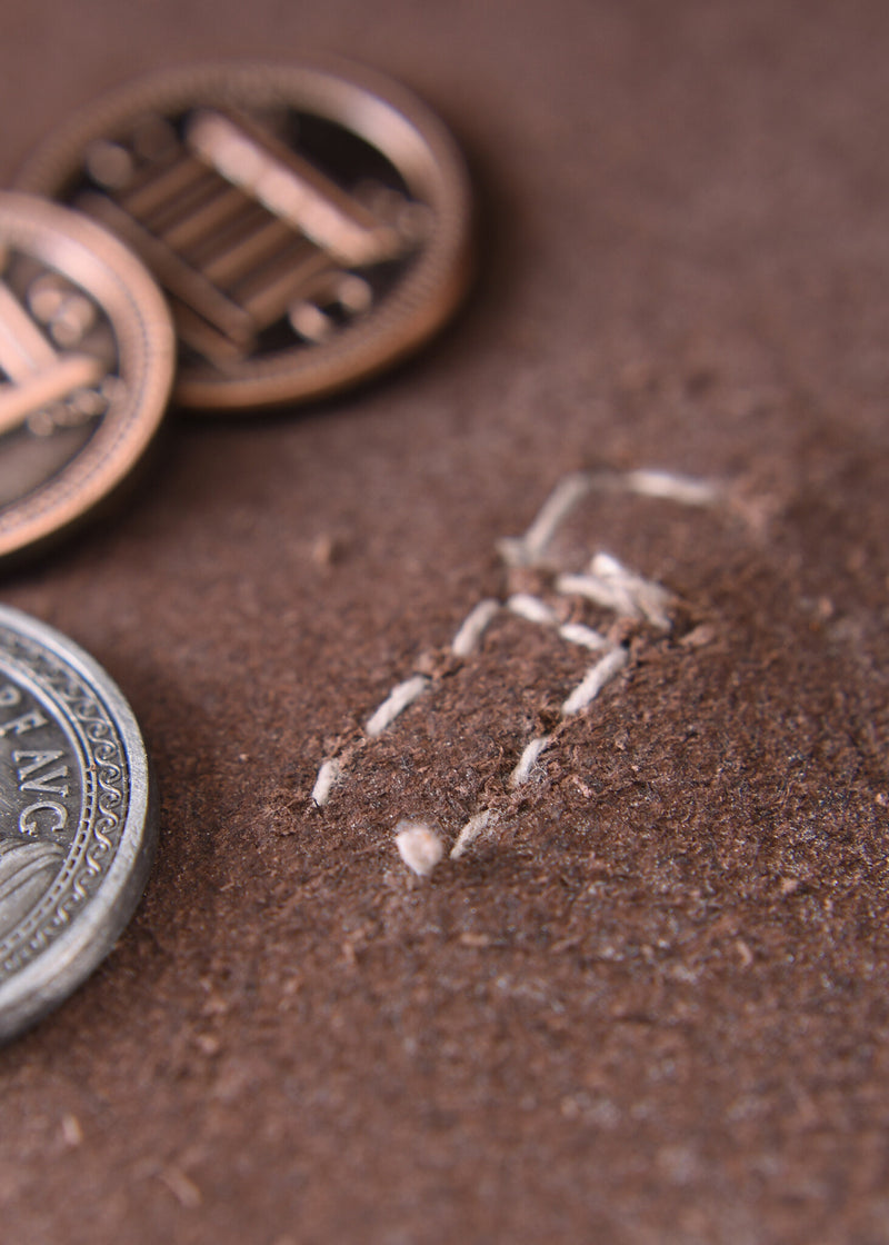 Middelalderpose reims, lysebrun