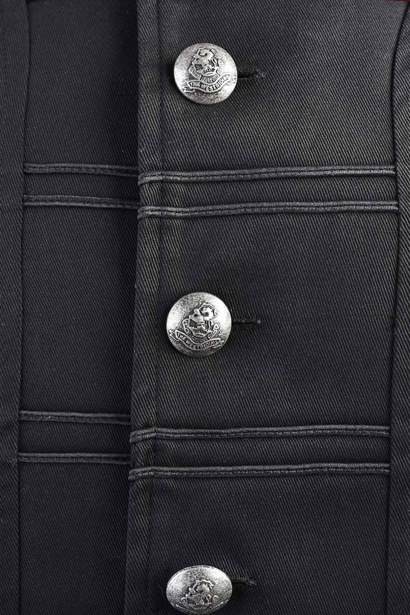 Piraten jas Enigo, zwart