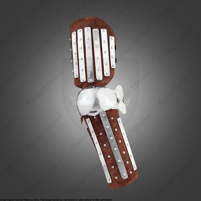 Cuir canons d'avant-bras du 14ème siècle, armure de bras 