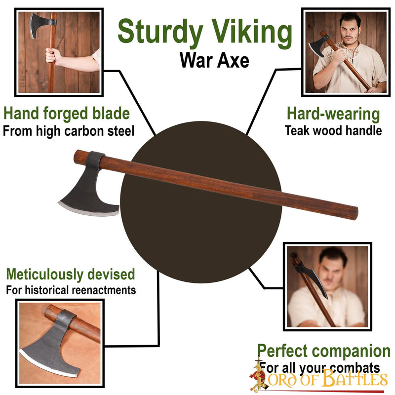 Viking skeggox Thor, type B, semi-sharp
