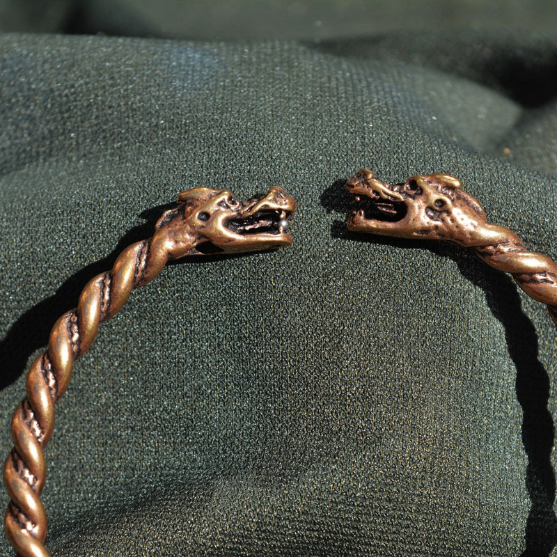 Bracelet de dragon, bronze 