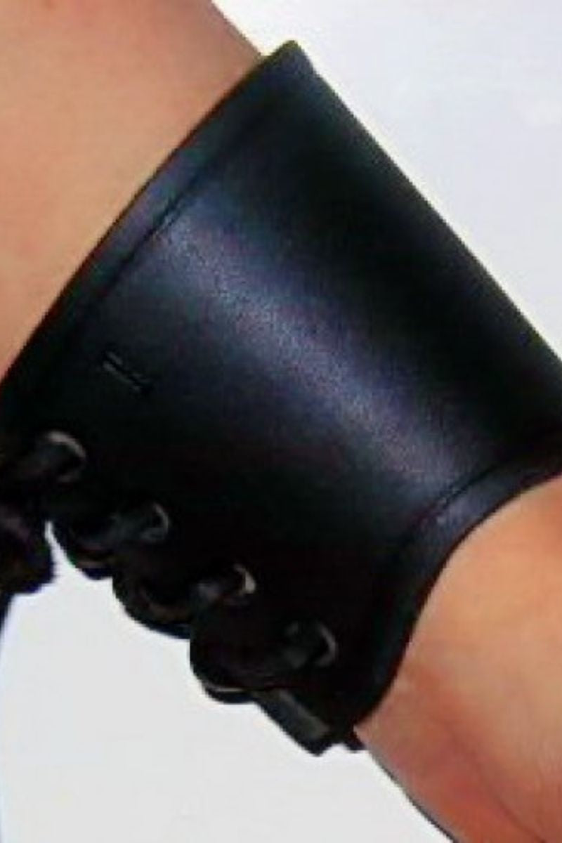 Leren armband bruin, kort, L