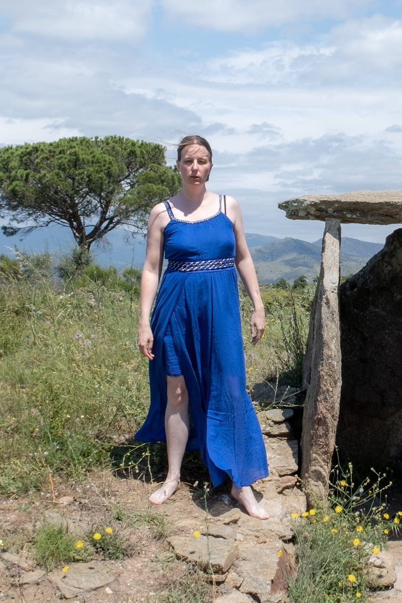 Gudinnan klä Thetis, kungligt blå 