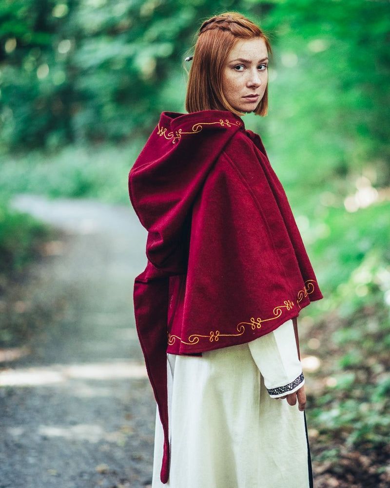 Kaproen Runa, rood, wolmix