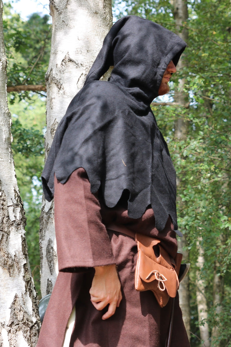 Wollen kaproen, zwart