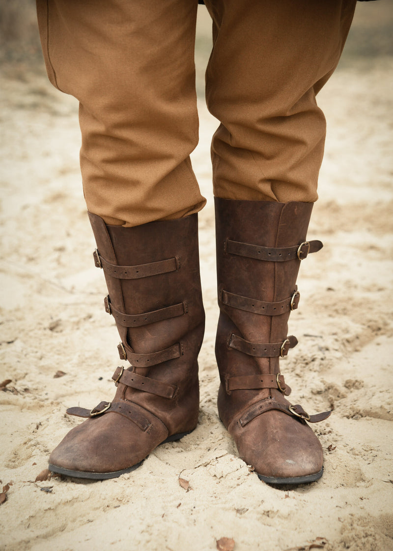 Laarzen met gespen, bruin