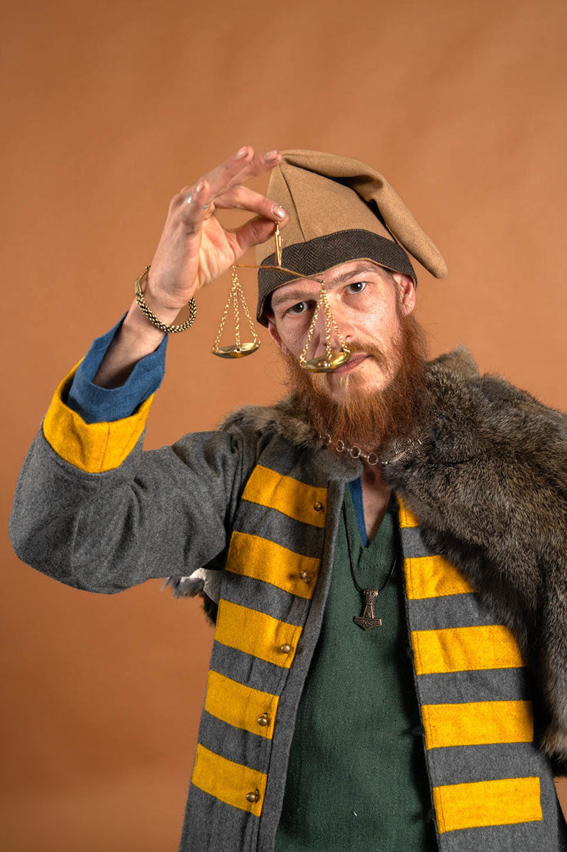 Viking muts Toki, zand, wolmix