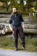Vikingbroek Jorvik, bruin, wolmix