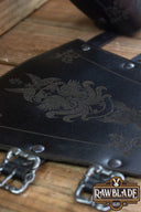 Swan Bracers, leather underarm protection