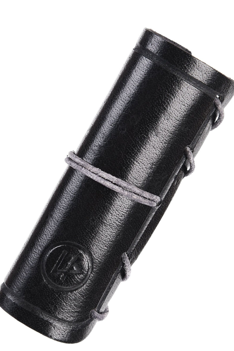 Leren bijlhoes, zwart