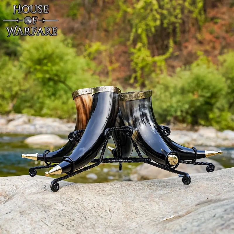 Drikke horn som standard for fem drikkehorn