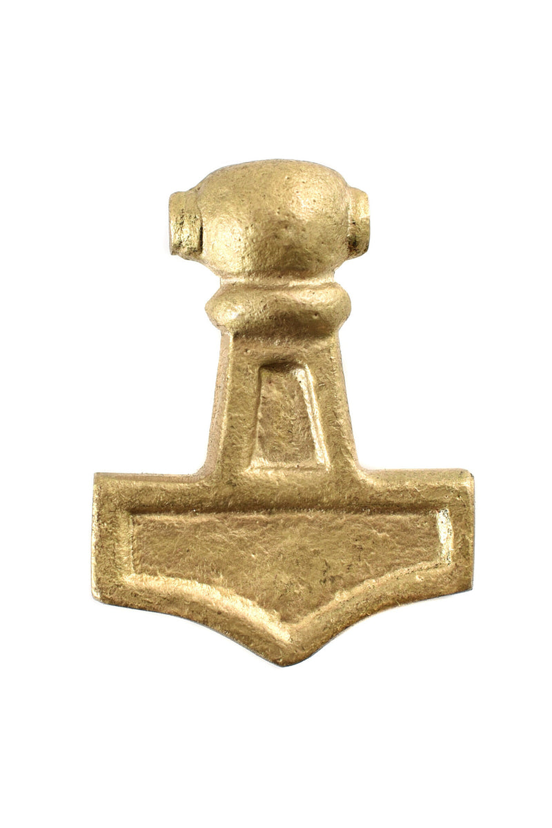 Thorshamer zonder ring, messing