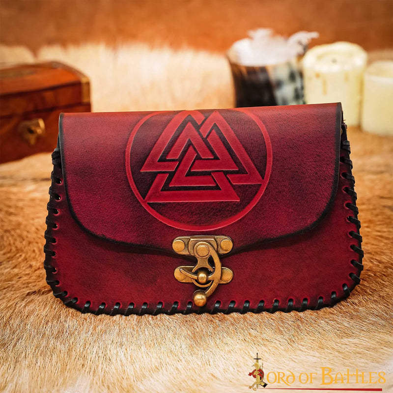 Viking sac avec Valknut, vert 