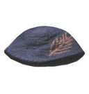 Hoedje met veer, bruin, wolvilt