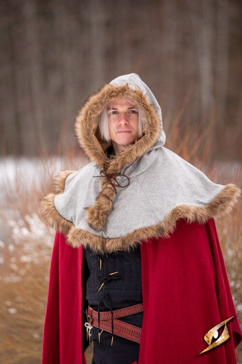 Kaproen Geralt, grijs, wolmix