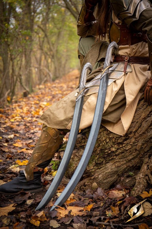 Curved LARP elven sword, 90 cm