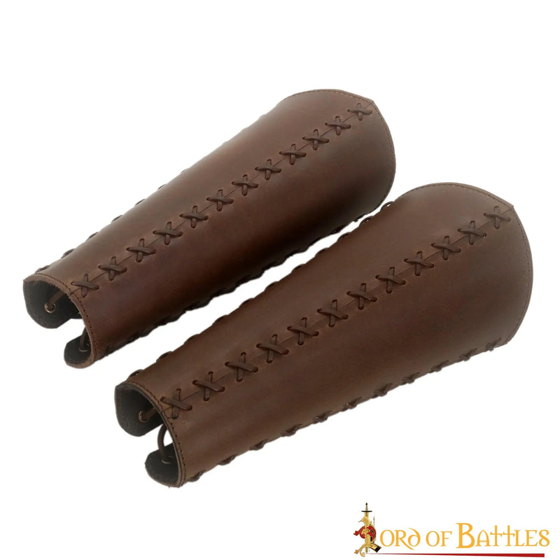 Leren scheenplaten Ubbe