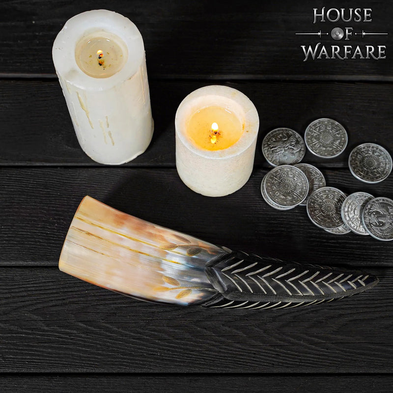 Gnome corne à boire gravé, 300-500 ml 