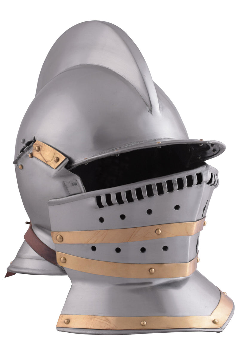 Tudor burgonet met falling buffe, 1.3 mm