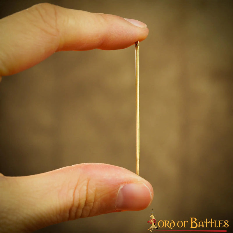 Messingen naalden, set van 6 stuks