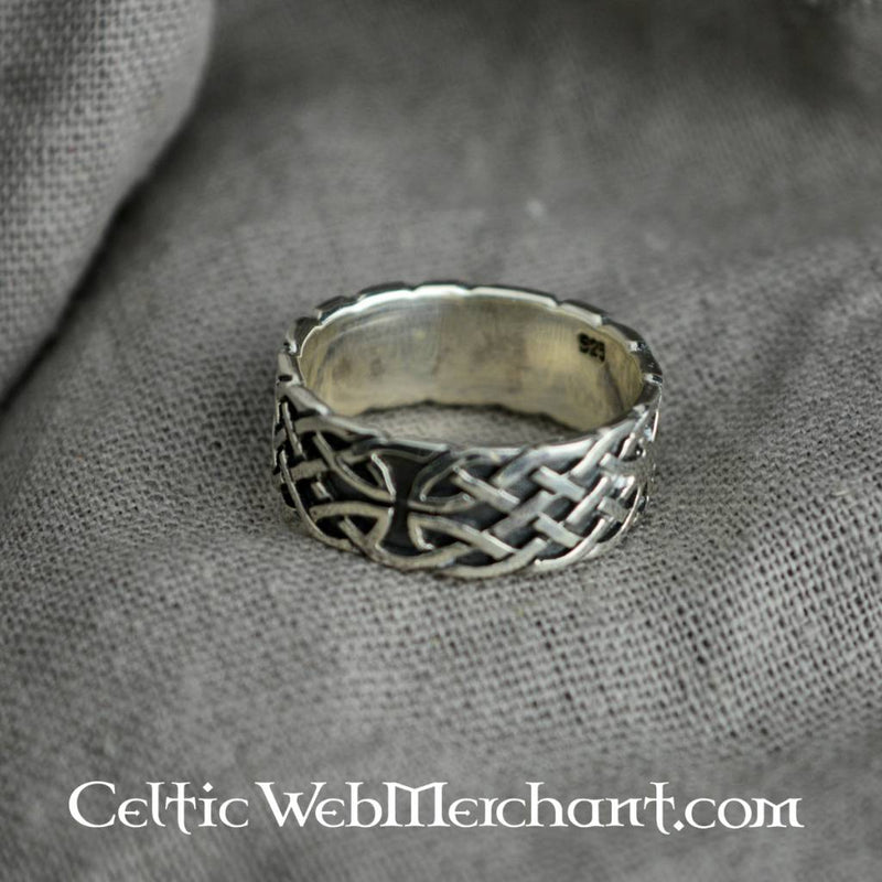 Keltische ring met knoopmotief, sterling zilver
