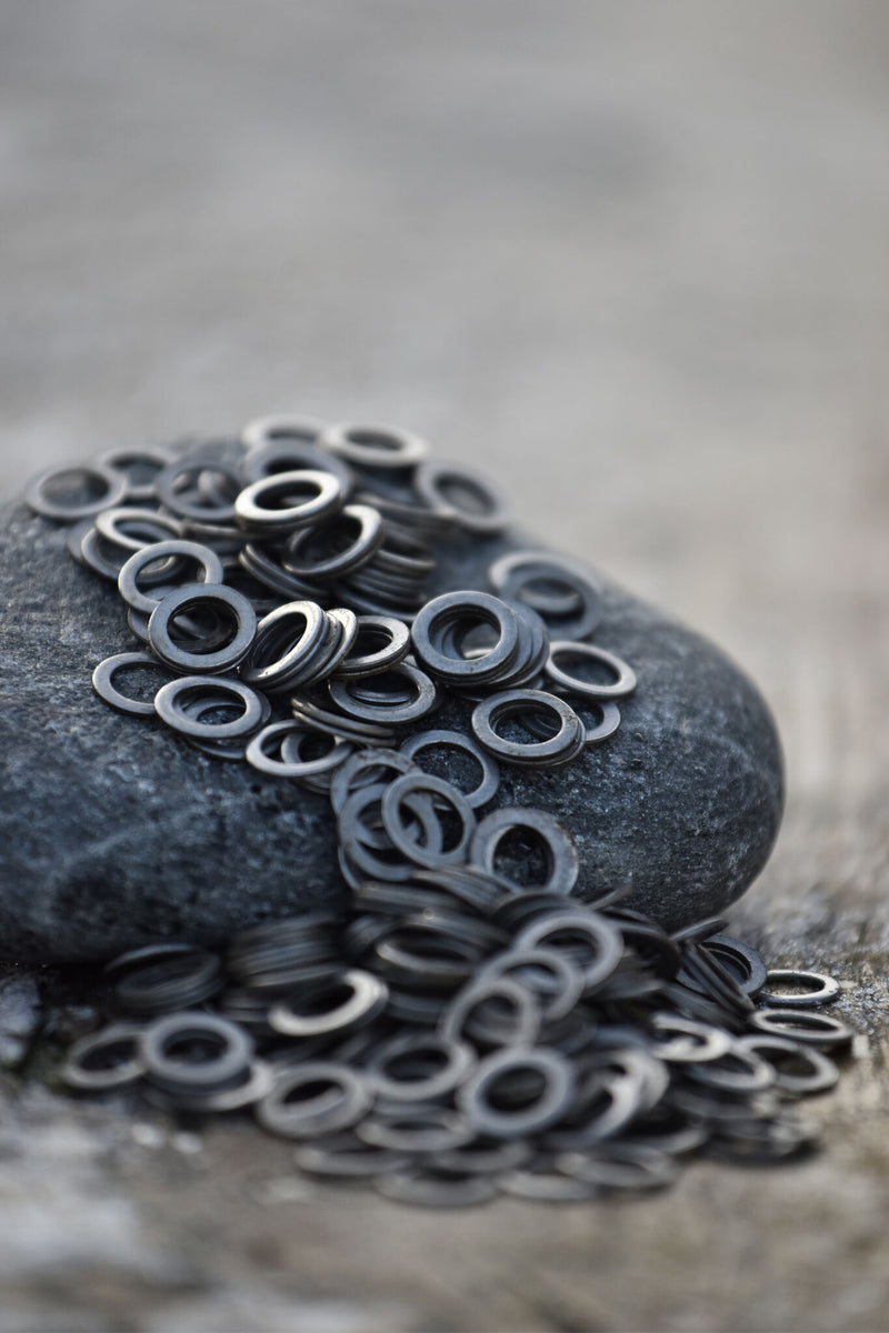 1 kg platte ongeklonken ringen, 8 mm