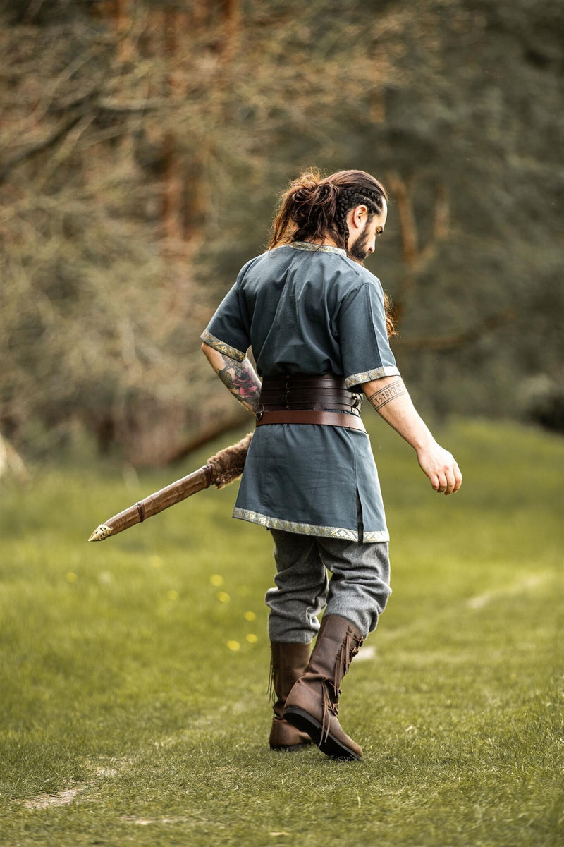 Médiévale tunique Alfred, bleu 