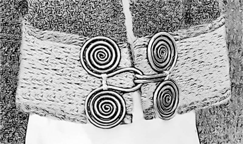 Cierre de manto anglosajón, zamak 