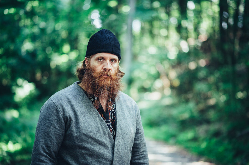 Viking kapje Ari wol, zwart