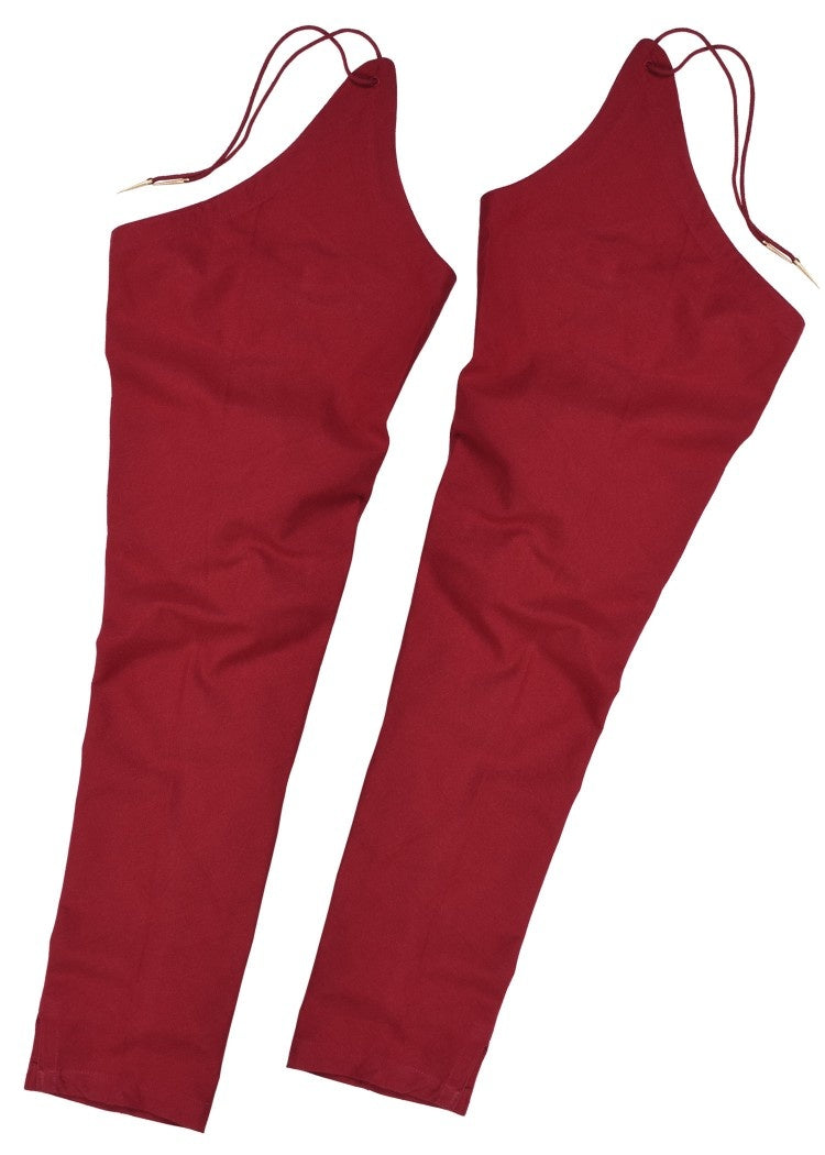 Middeleeuwse chausses met veters, rood