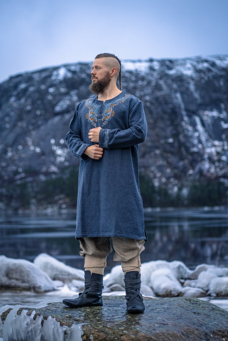 Viking tuniek Snorri, blauw
