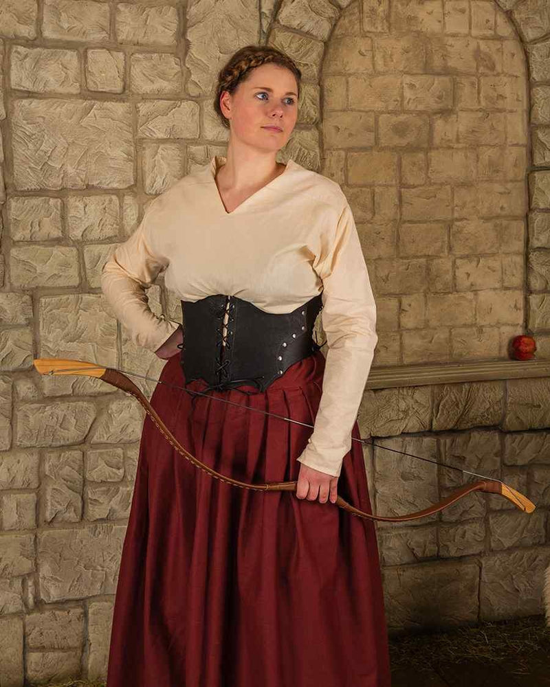 Anna nederdel, bordeaux rød 