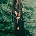 Marksman boog re-enactment / LARP, 50" (127 cm), 25 lbs, zwart