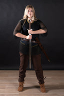 Haubergeon, negro, sin remaches 8 mm 