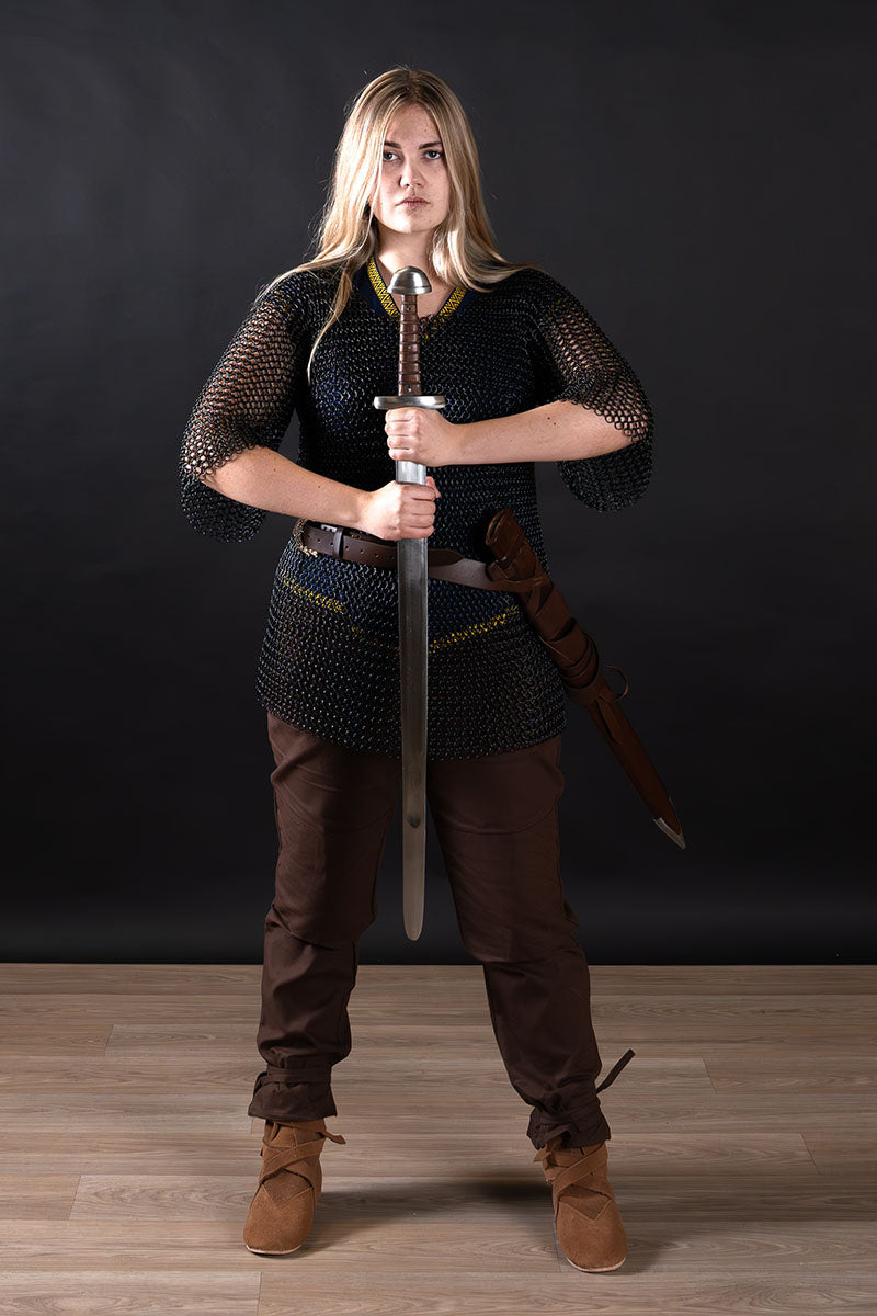 Haubergeon, negro, sin remaches 8 mm 