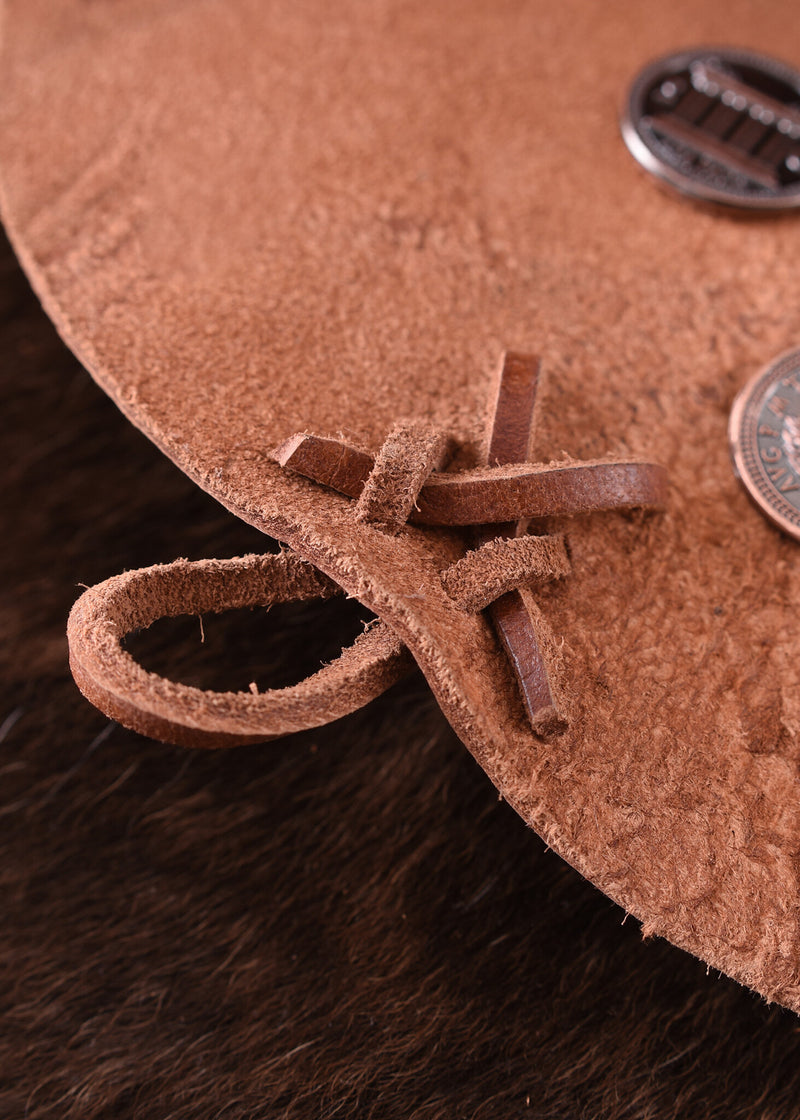 Marrón bolsa, 18 x 14 x 6 cm 