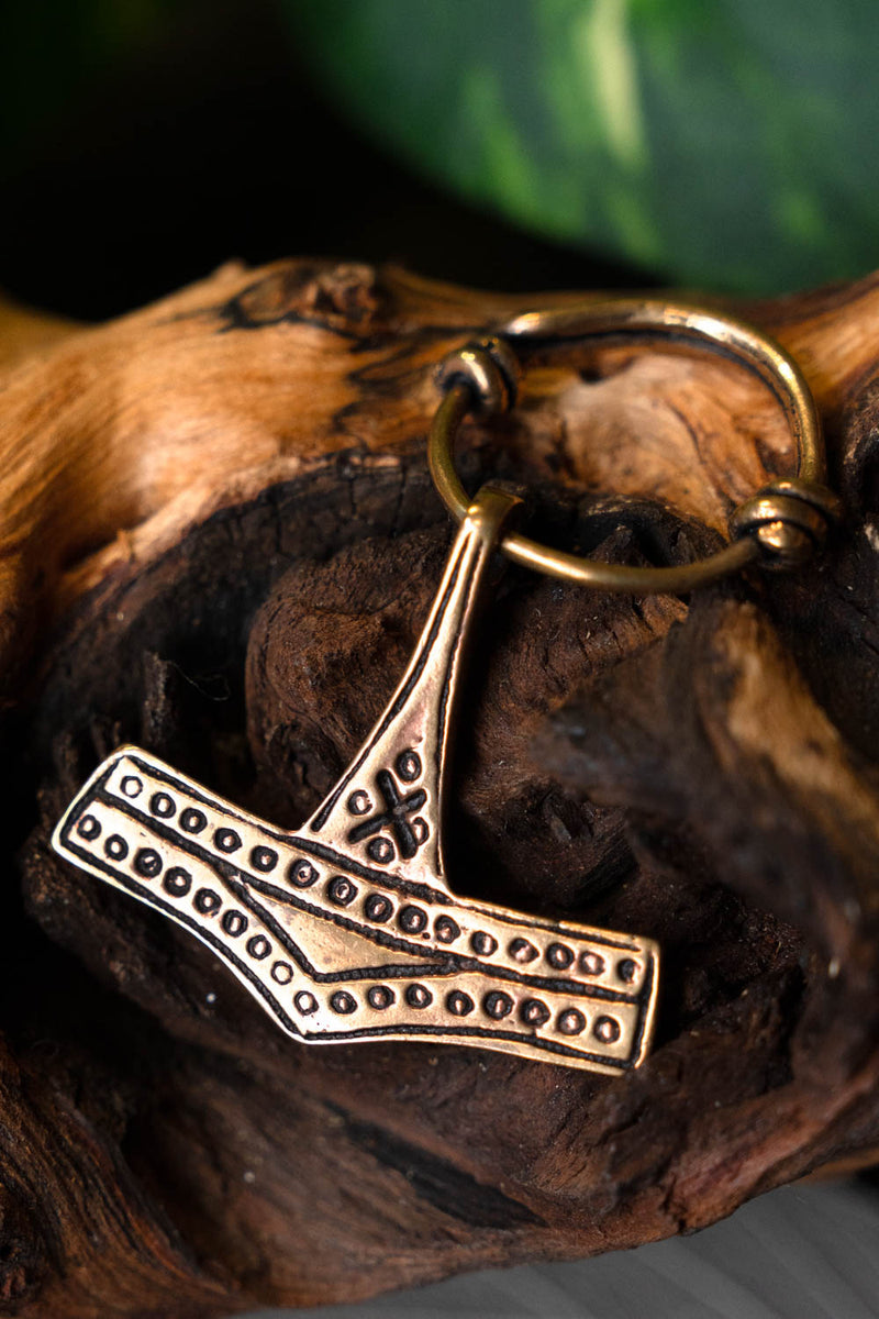 Rømersdal Tors hammare med ring, brons 