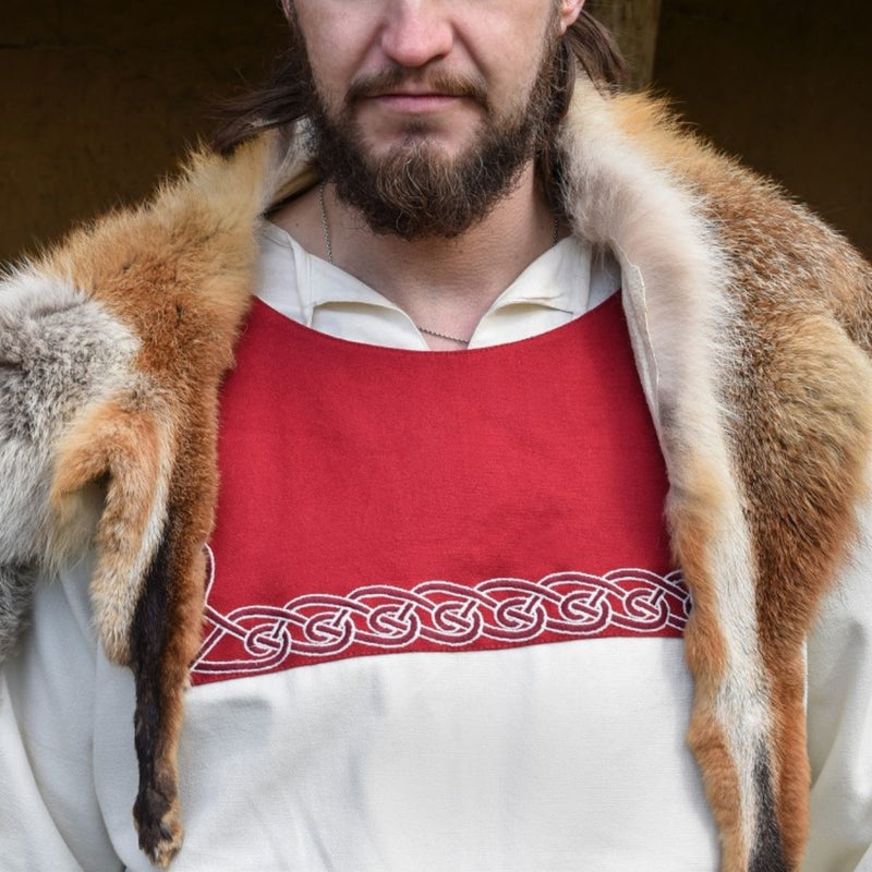 Vikingtuniek Viborg, naturel-rood