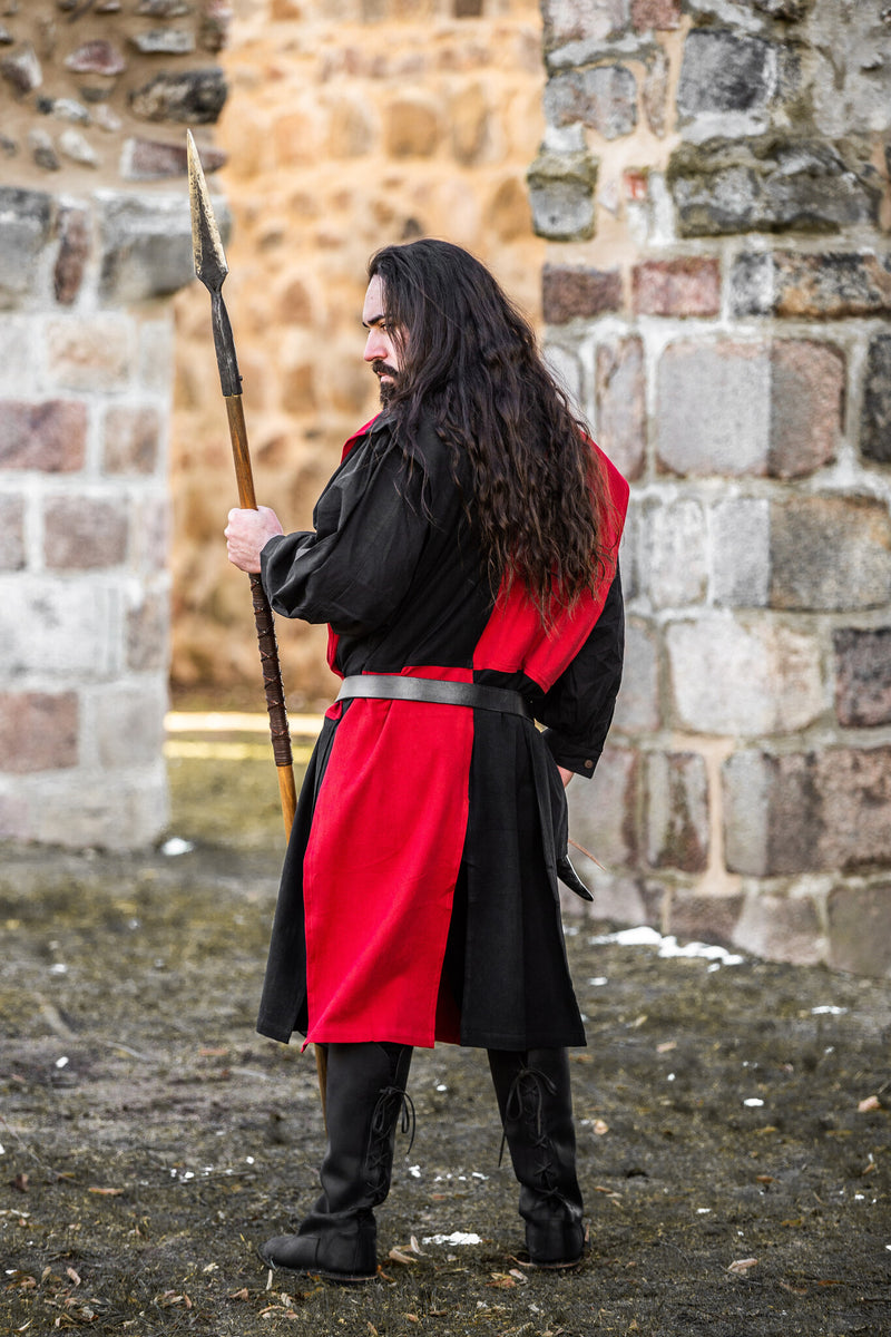 Overkleed, geruit, zwart-rood