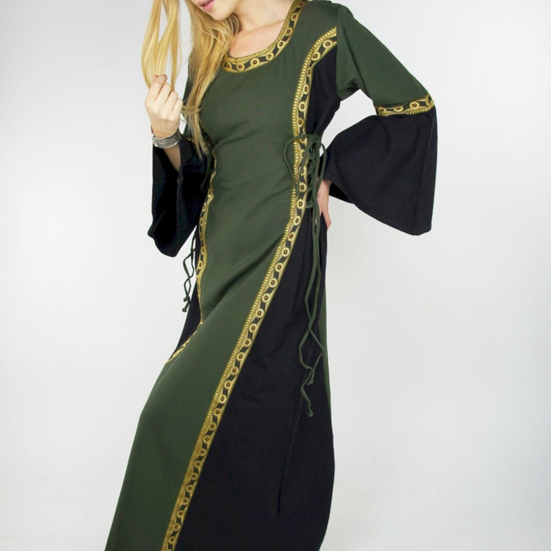Dress Cleena Groen-Zwart