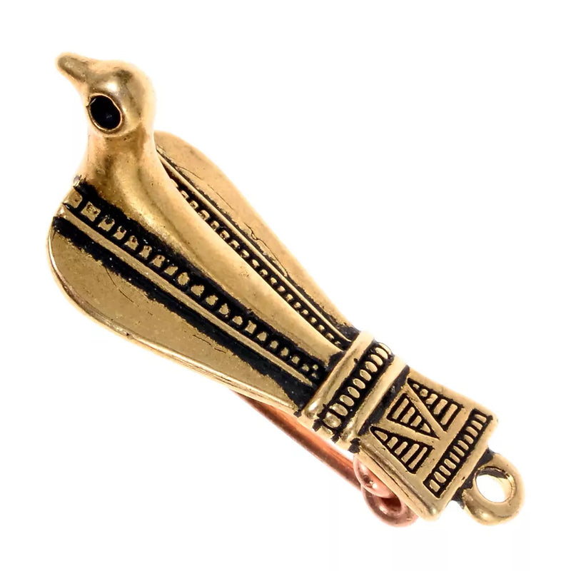 Romeinse vogelfibula, brons