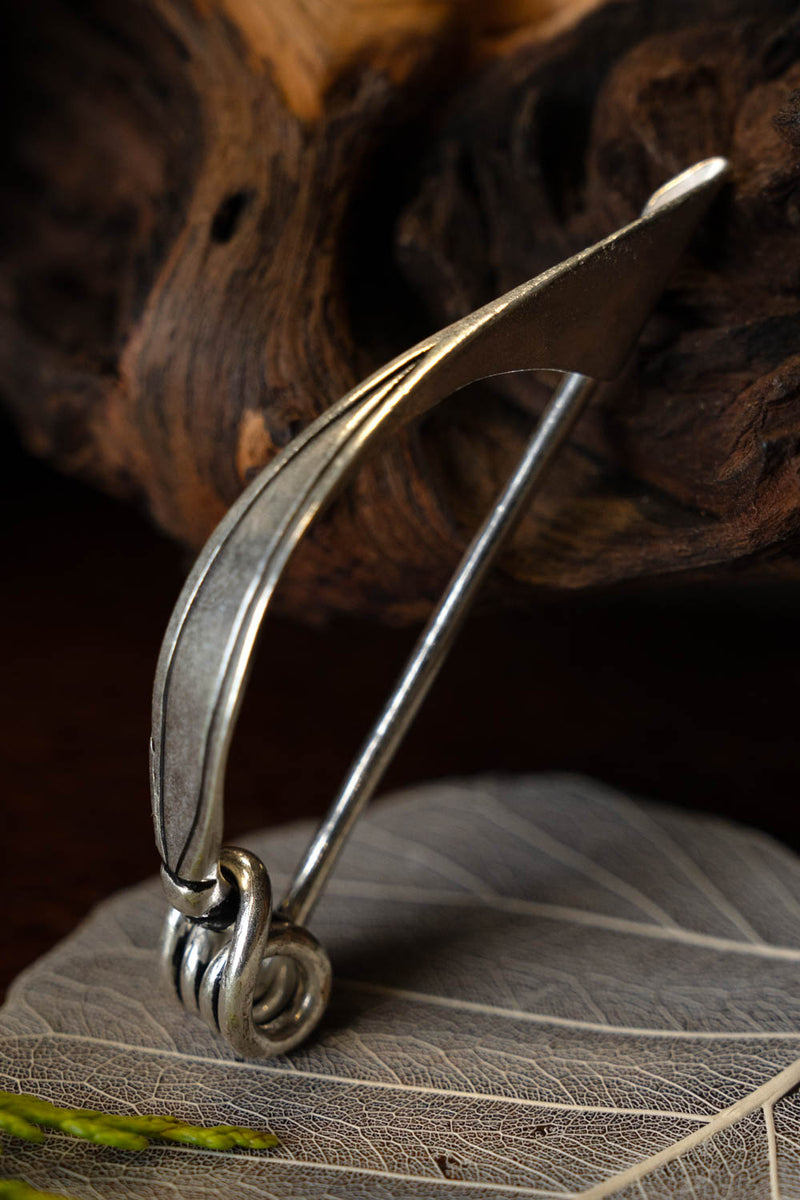 Keltische boogfibula 3e-1e eeuw v.Chr., verzilverd brons