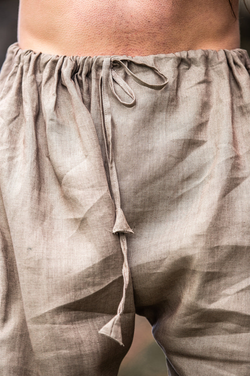 Linnen Vikingbroek Odin, grijs