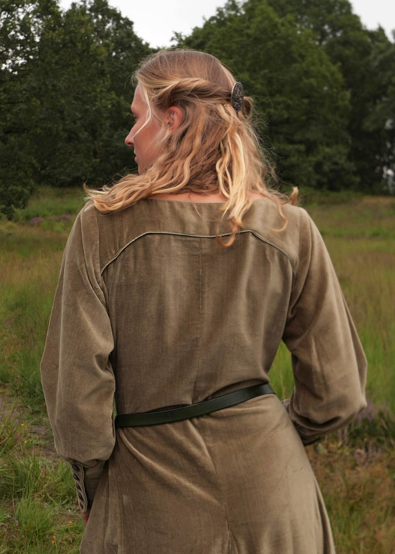 Velvet cotehardie Christina, green