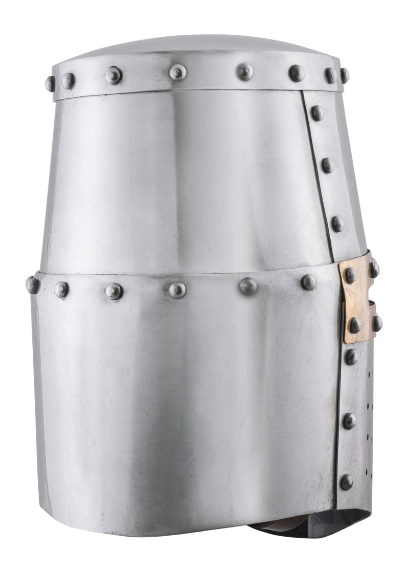 Tempeliershelm met messingen kruis, 1.6 mm